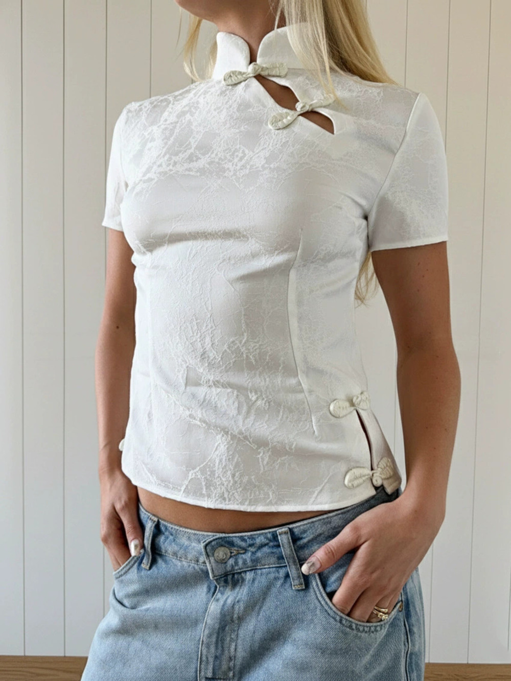 ZARA New Chinese Style Shirt Fashion Casual Retro Versatile Commuter Top